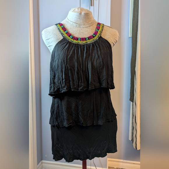 Lot of 3 szL Black sleeveless shirts VGUC - Picture 5 of 10